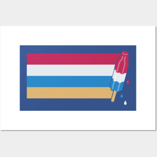 Summer Popsicle Stripes Posters and Art